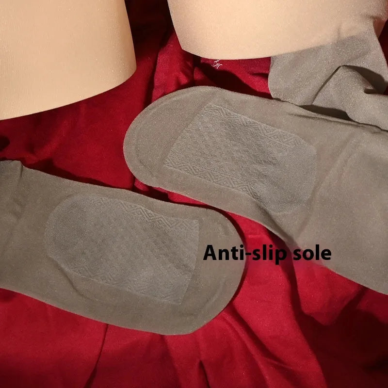 Men's transparent 30D acrylic stockings with cat scratch-resistant properties in black, skin, grey, and brown colours