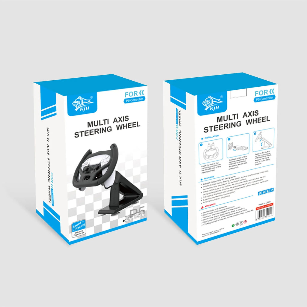 Black ABS plastic steering wheel bracket with suction cup for mobile game controllers