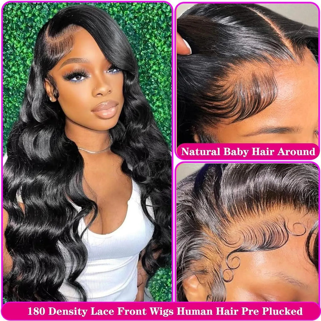 M1613 Black full-head synthetic wig with medium large curly waves and a lace mesh cap.