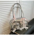 Large capacity soft PU leather shoulder bag in horizontal square shape with mobile phone pocket