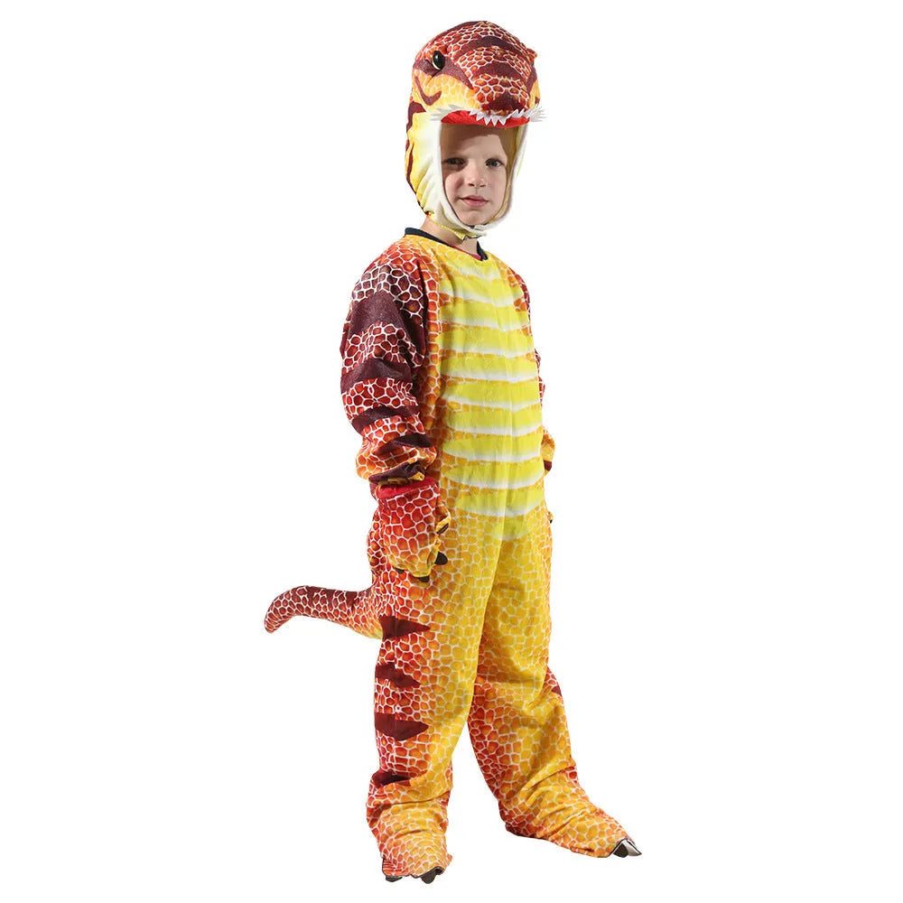 Children's Jurassic dinosaur Halloween costume in chemical fibre blended fabric