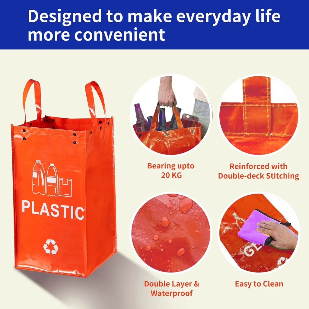 40L handbag waterproof garbage bin in various colour options with plastic liners