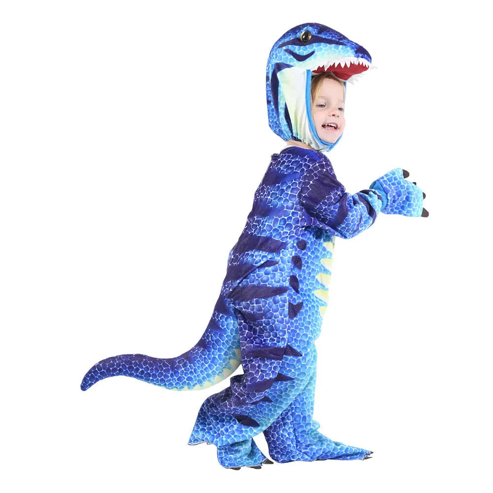 Children's Jurassic dinosaur Halloween costume in chemical fibre blended fabric