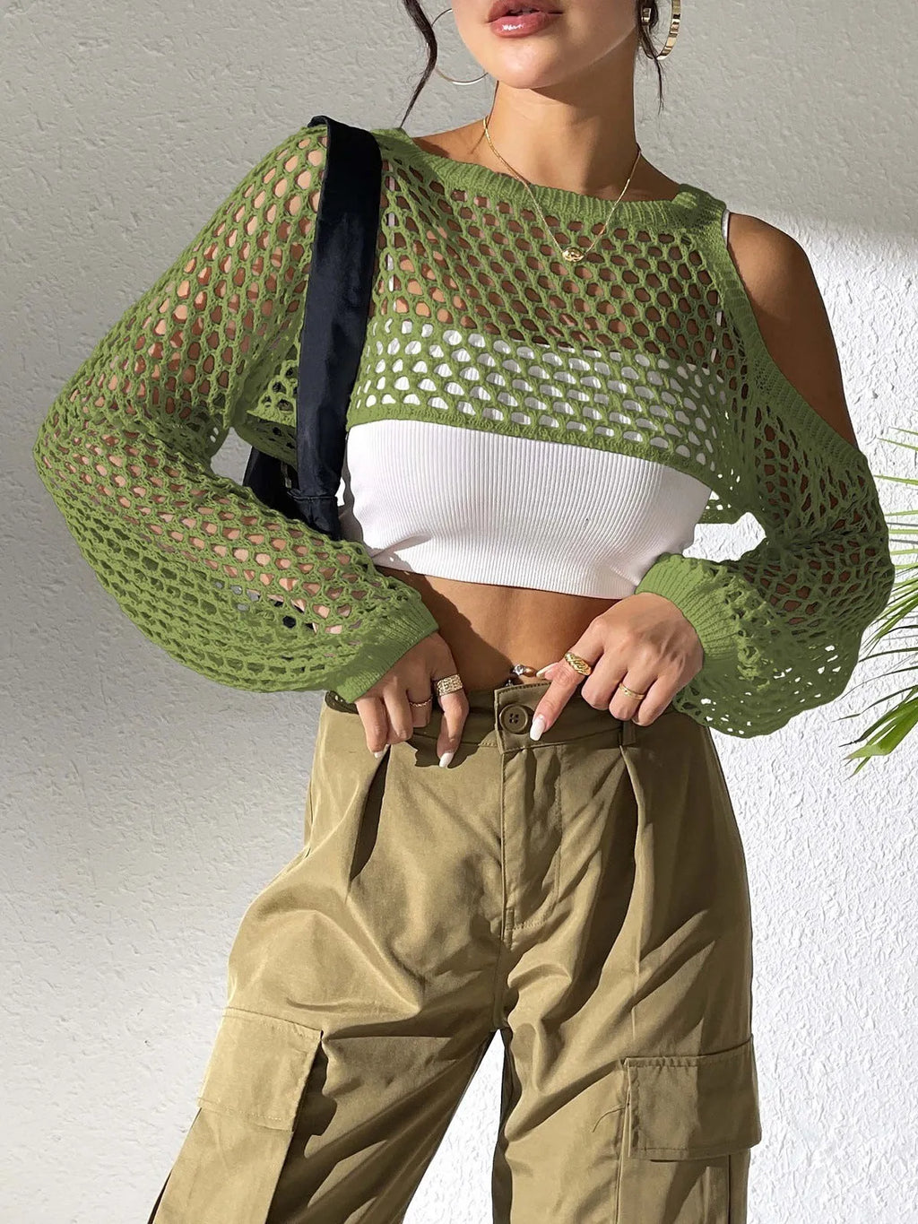 Mesh beach shirt with navel hollowed design in multiple colour options