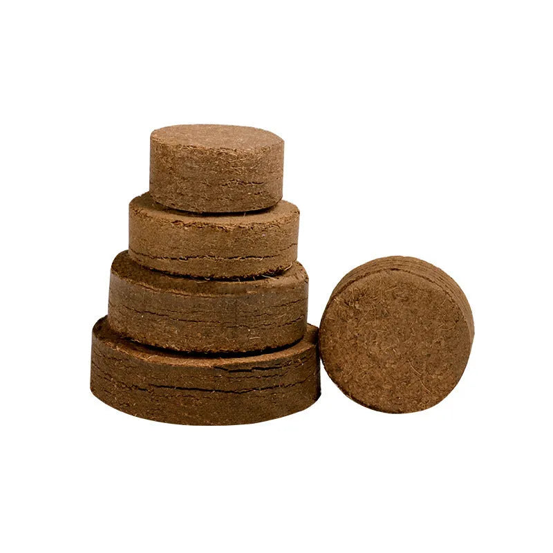 Nutrient soil medium blocks for vegetable planting and seedling cultivation in various sizes.