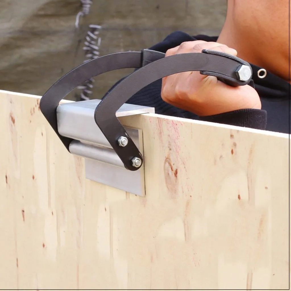 Black forged steel wood handling wrench with rubber grip and 25mm opening capacity