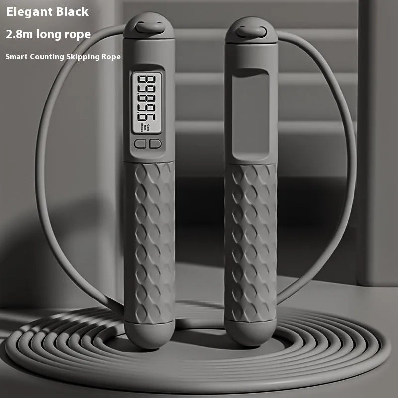 Fitness skipping rope with bearings for fat reduction training in various colour options