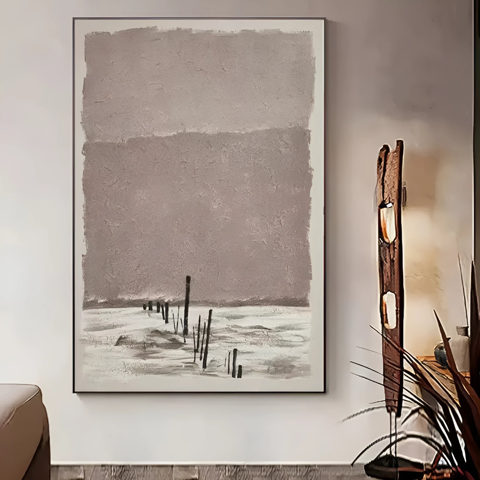 Handmade oil painting abstract canvas wall art rolled frameless unstretched, available in sizes from 40x60cm to 120x180cm