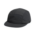 Army green dome crown polyester sun cap on a white background.