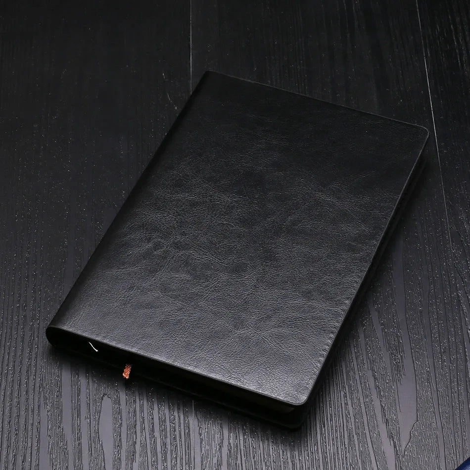 A5 business notepad with colour-changing PU cover, 114 sheets Dowling paper, 15x21.5cm, spiral-bound, available in five colours