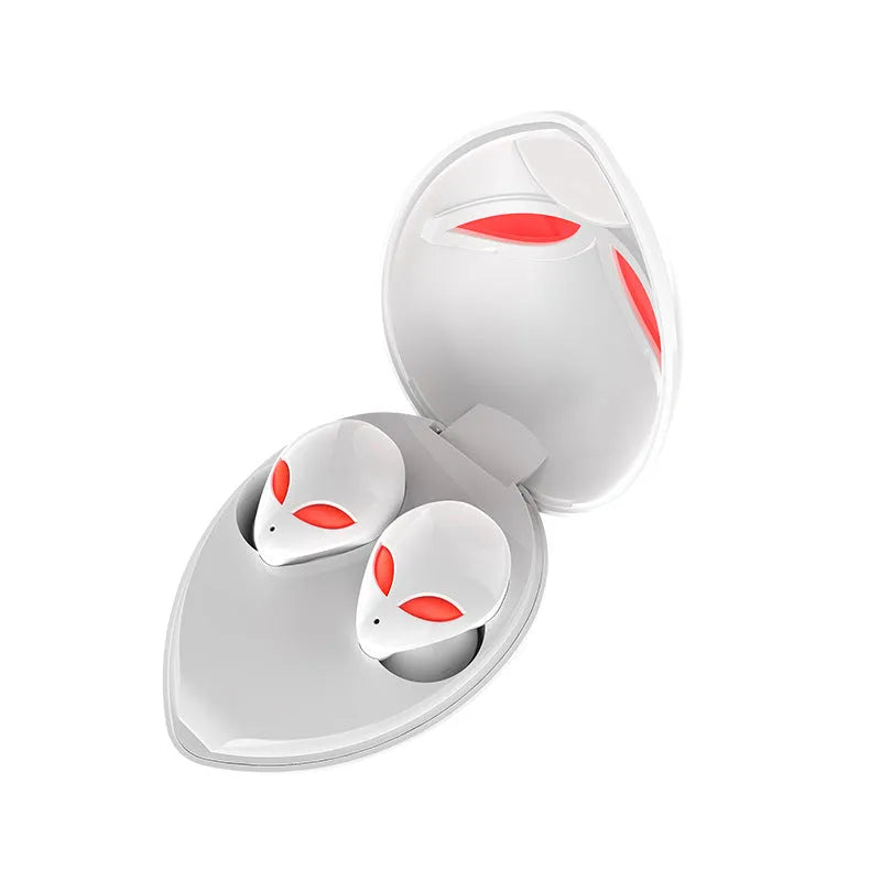 Creative Outer T8 Starman alien design Bluetooth headset and wireless charging case