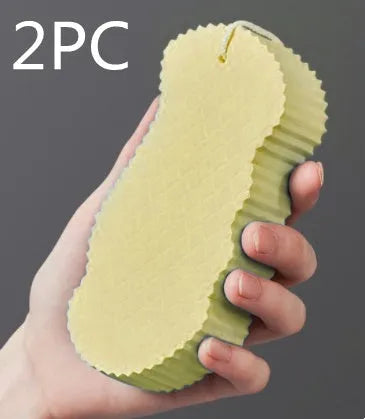 3D fish scale pattern bath sponge ball in multiple colour options for gentle exfoliation
