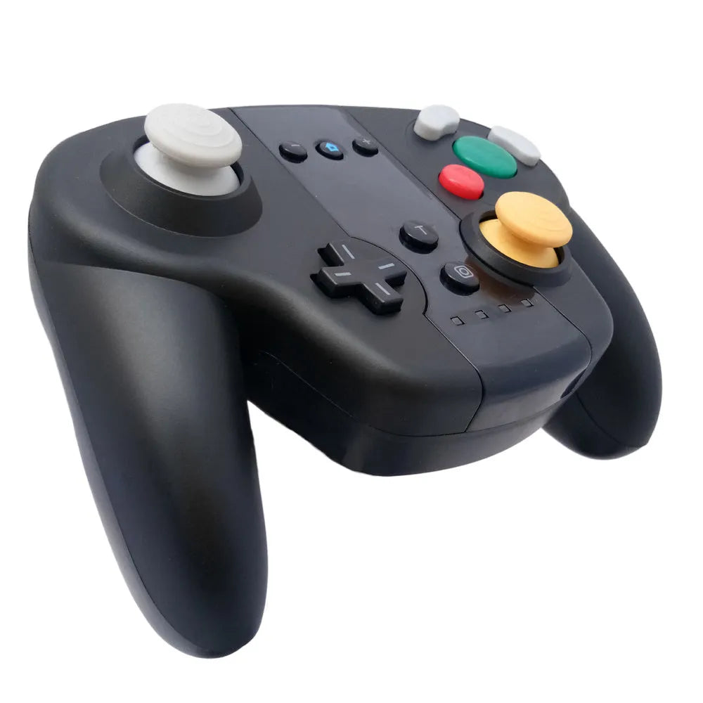 Black wireless gamepad for Nintendo Switch and PC with NFC function and Type-C port.