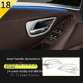 BMW 5 Series interior door handle decorative strips in ABS stainless steel, set of four pieces