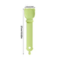 Cat Treat Spoon in green, orange, and white, measuring 27 x 6.5 cm, designed for scooping and serving cat strips