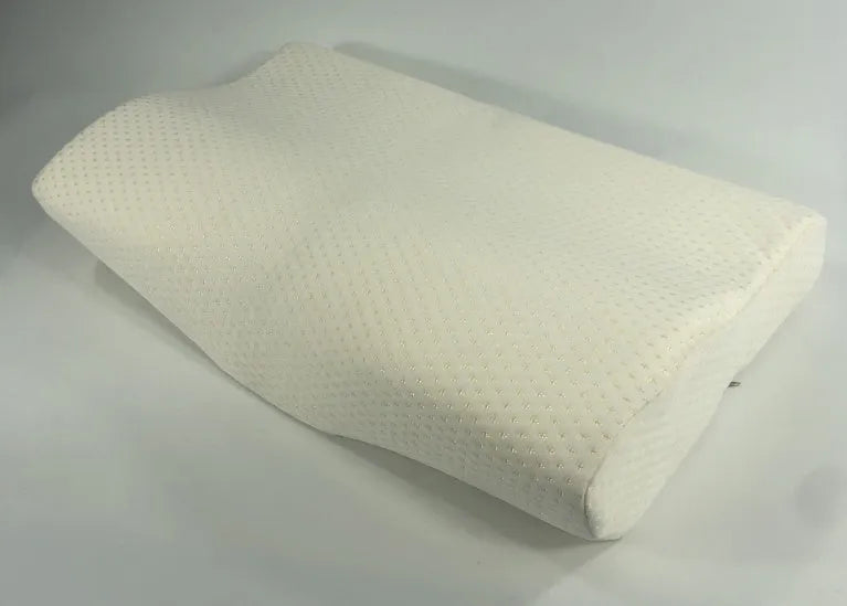 Blue or milky white butterfly-shaped memory foam cervical pillow for neck support