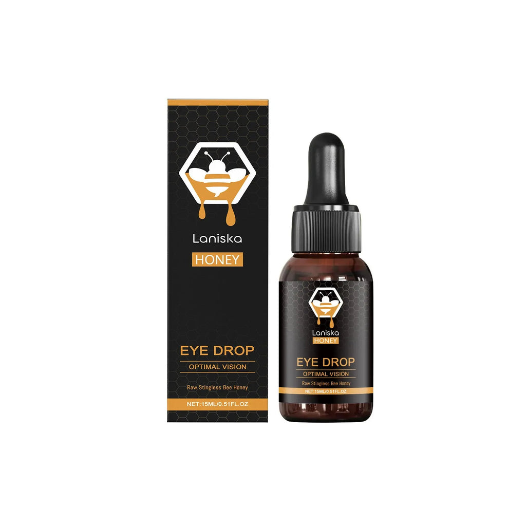 15ml bottle of honey and sodium hyaluronate eye drops for relieving eye fatigue.