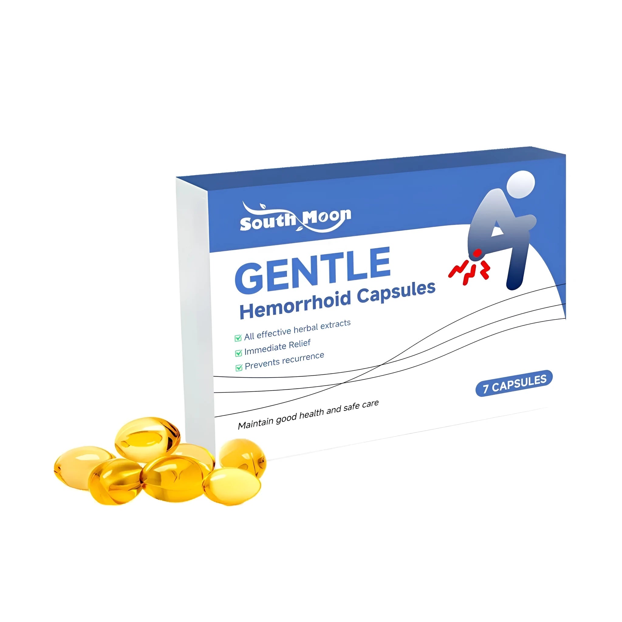 Seven body health care capsules containing soybean extract, geranium and Fructus Cnidii ingredients