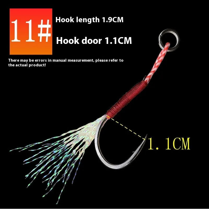 Bright wire iron plate single fishing hook for boat and sea fishing.