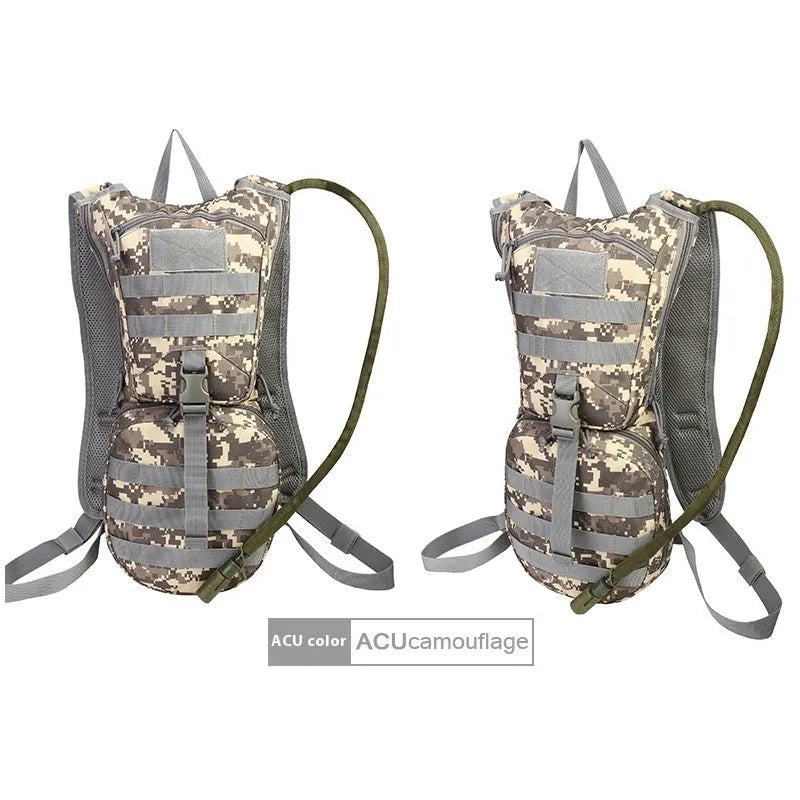 Tactical camouflage cycling backpack with large capacity for outdoor sports