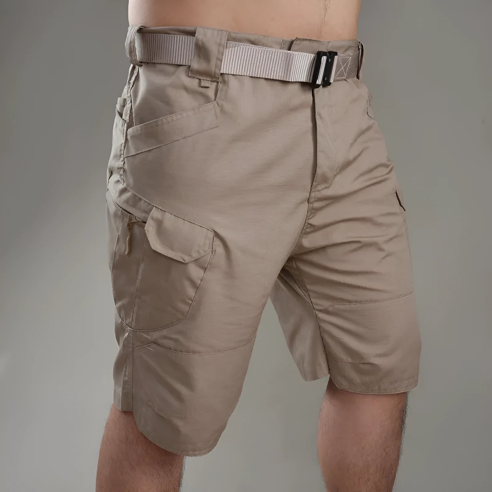 IX7 tactical shorts in cotton blend fabric shown in a colour option, suitable for hiking and outdoor work.