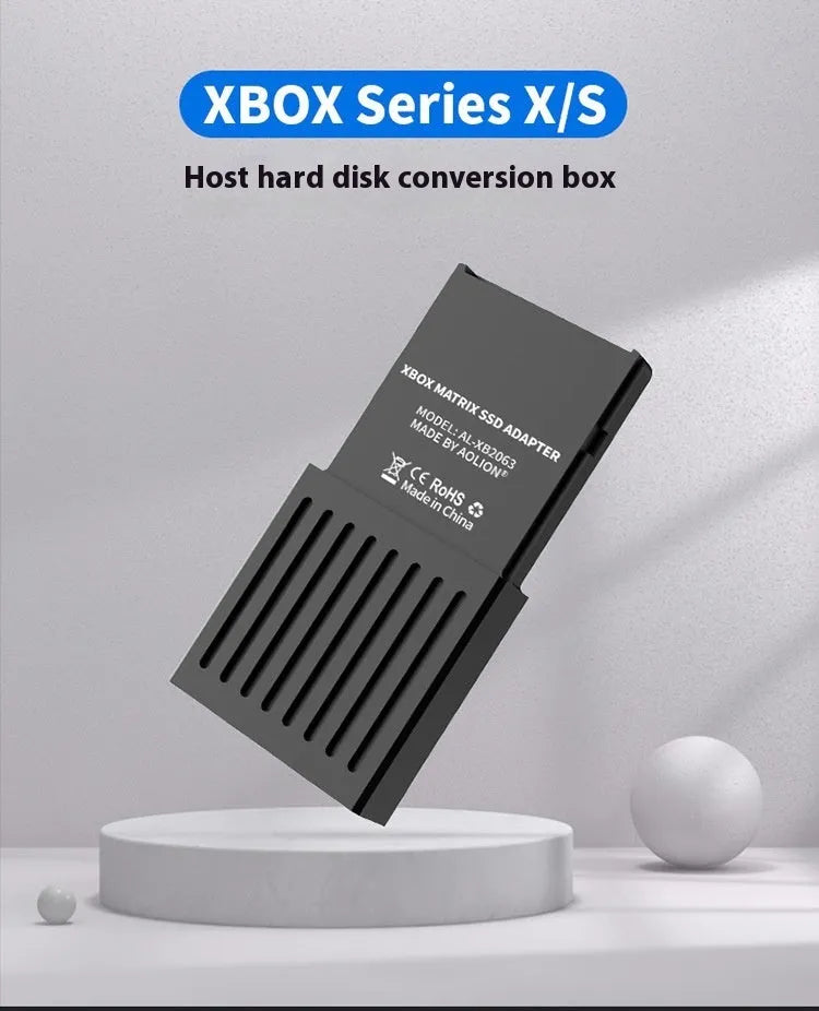 Aluminium alloy Xbox Series XS hard disk switching box with screwdriver and manual