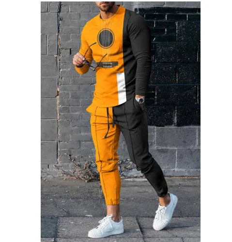 Men's casual sports suit in mesh fabric, long sleeve tracksuit, available in multiple colours and sizes M to 3XL