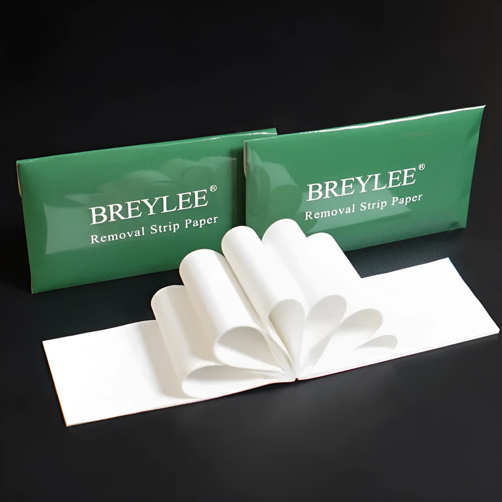 Breylee pack of 100 blackhead removal nasal strips, each measuring 7.8 by 12.5 centimetres.