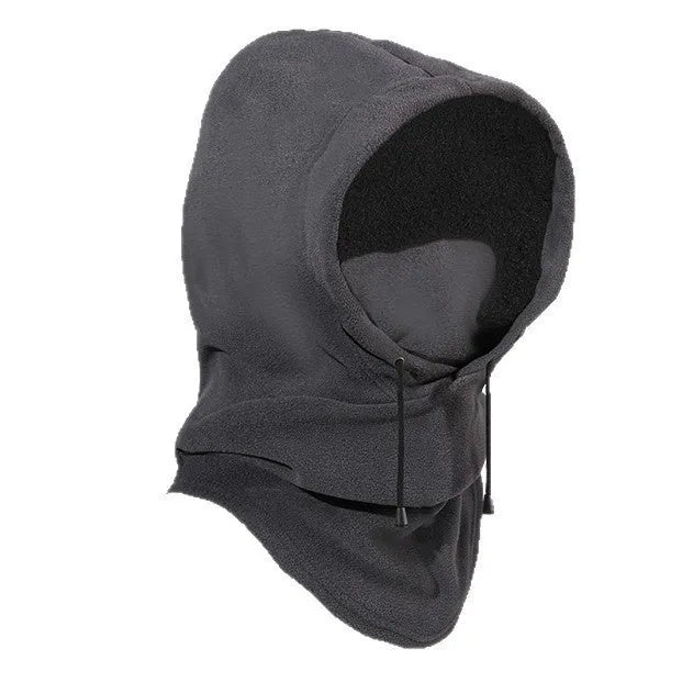 Thermal windproof cycling sports mask in polar fleece black free size unisex face cover