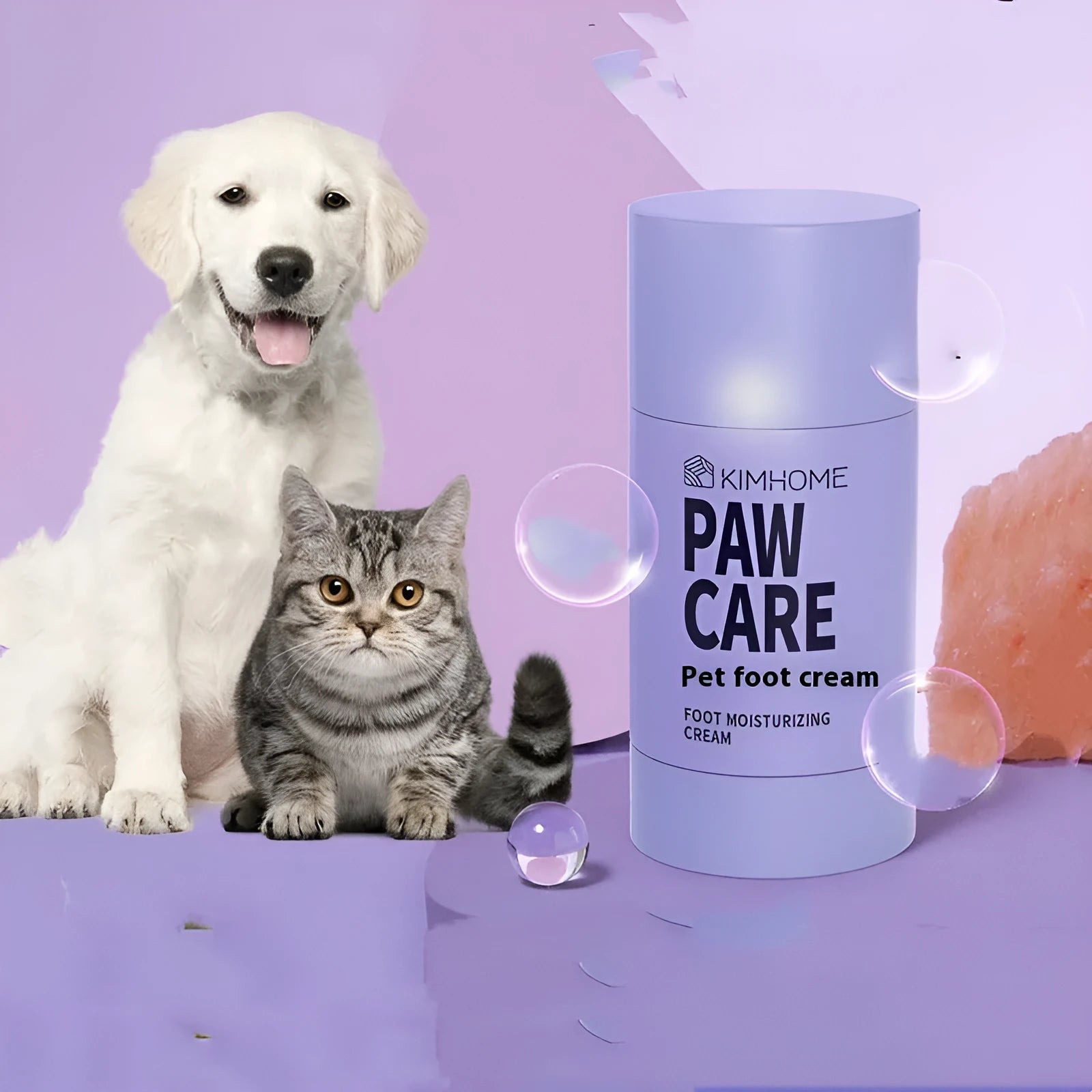 40g tube of pet foot moisturising cream for cat and dog claw care with Brazil palm wax