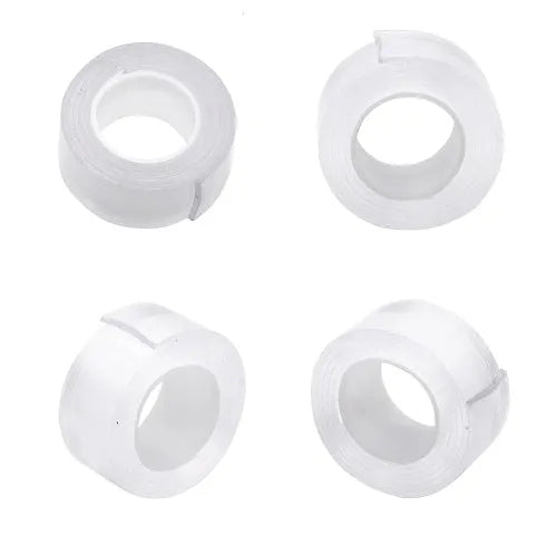 Washable PU nano gel double-sided tape 30mm width 2mm thickness on a white background