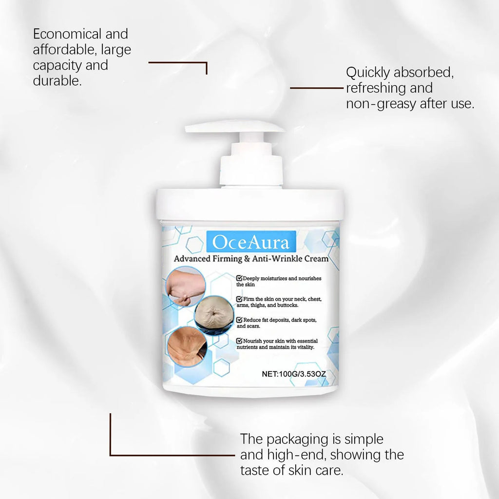 100g container of body moisturising cream with hyaluronic acid and coffee extract