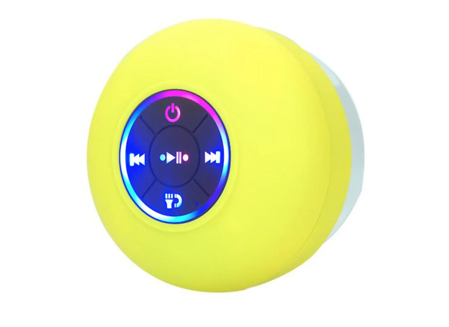BTS07 waterproof Bluetooth speaker with large suction cup base in six colour options