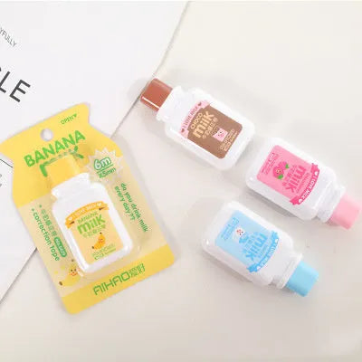 Creative bottle-shaped correction tape with cute patterns and 6 metre length