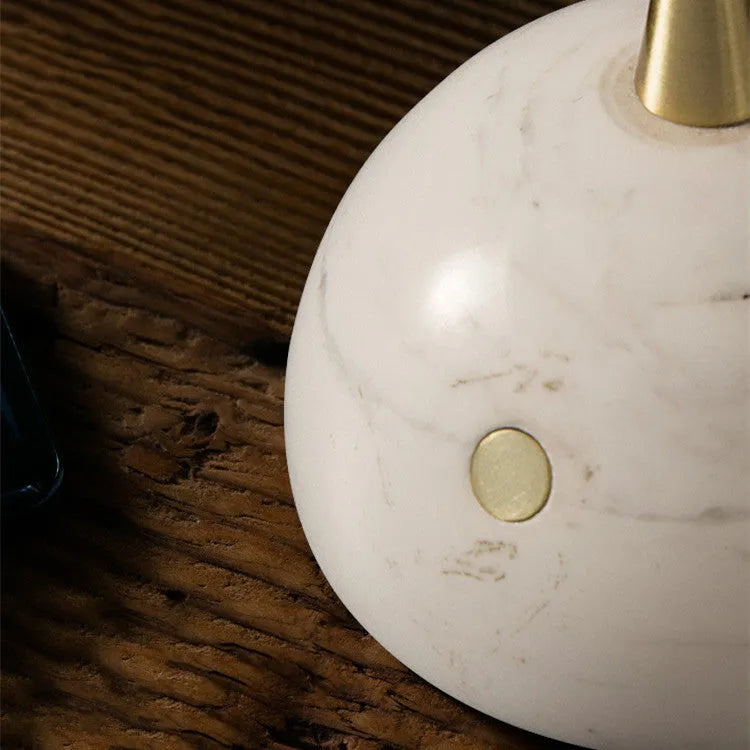 Glass desk lamp with dimmable touch control for LED bulbs