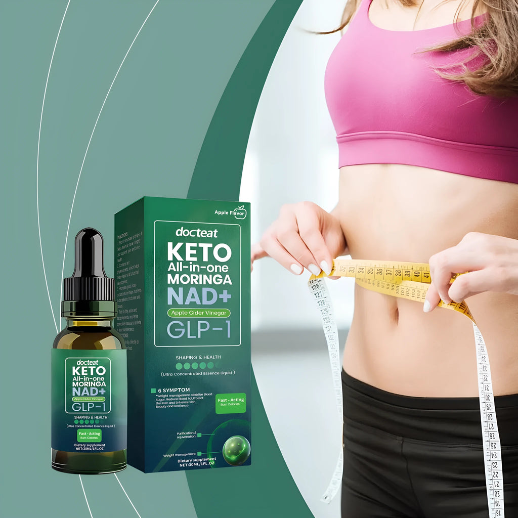 30ml BHB ketone supplement dropper bottle with botanical extracts and NAD+