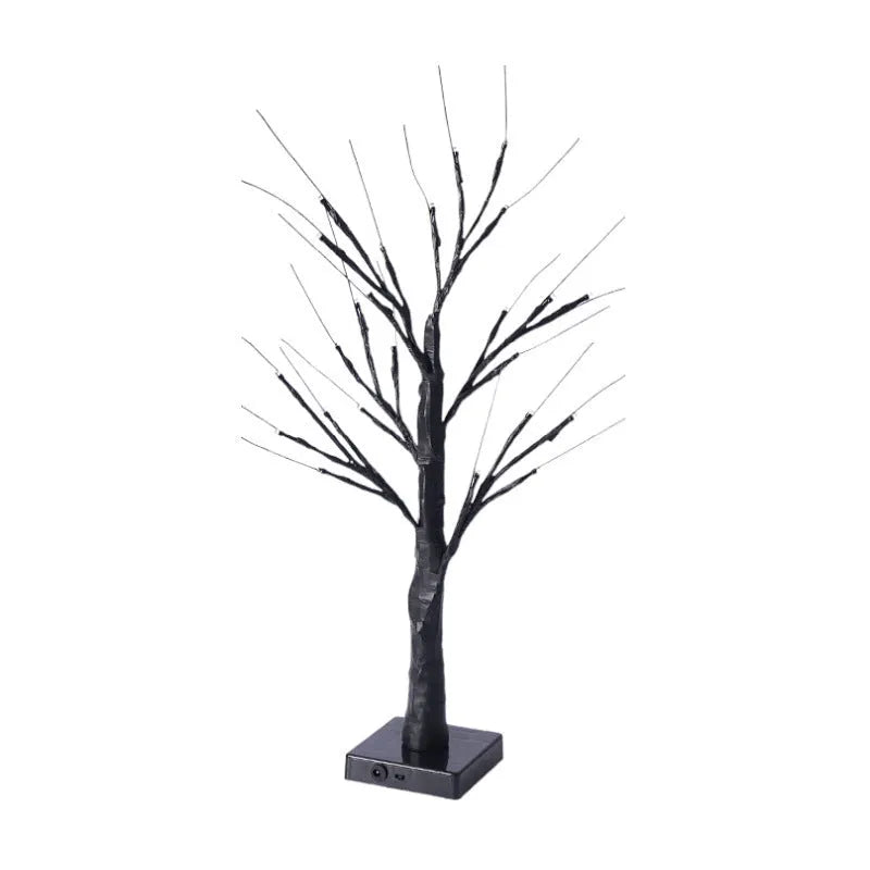 60 cm tall LED decorative birch tree night light with warm white bulbs