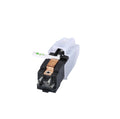 Double needle magnetic cartridge for vinyl record players with ABS plastic shell