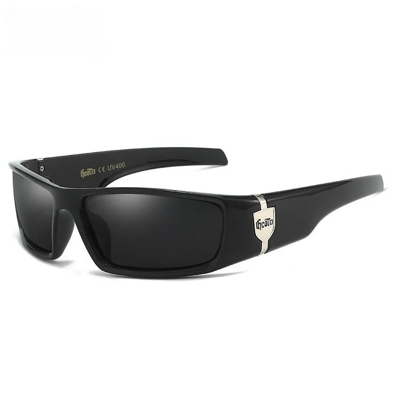 G613 bandit style polarised sunglasses in box frame for hip hop fashion