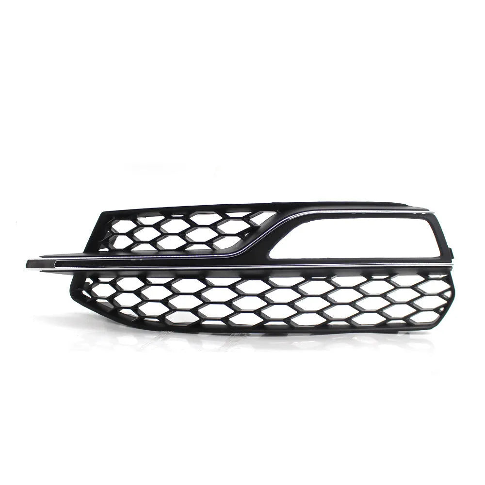 Black ABS replacement grille for Audi A3 S3 2013-2016 front bumper fog lamp ventilation