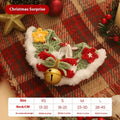 Christmas pet scarf wool accessory for dogs cats in festive patterns snowflake Santa Claus lucky deer