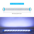 Ultra-thin aquarium light with blue and white LEDs for fish tanks