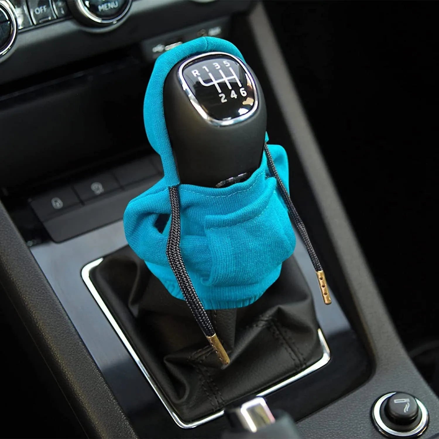 Cloth gear shift knob hoodie cover in multiple colours with 13x8cm dimensions