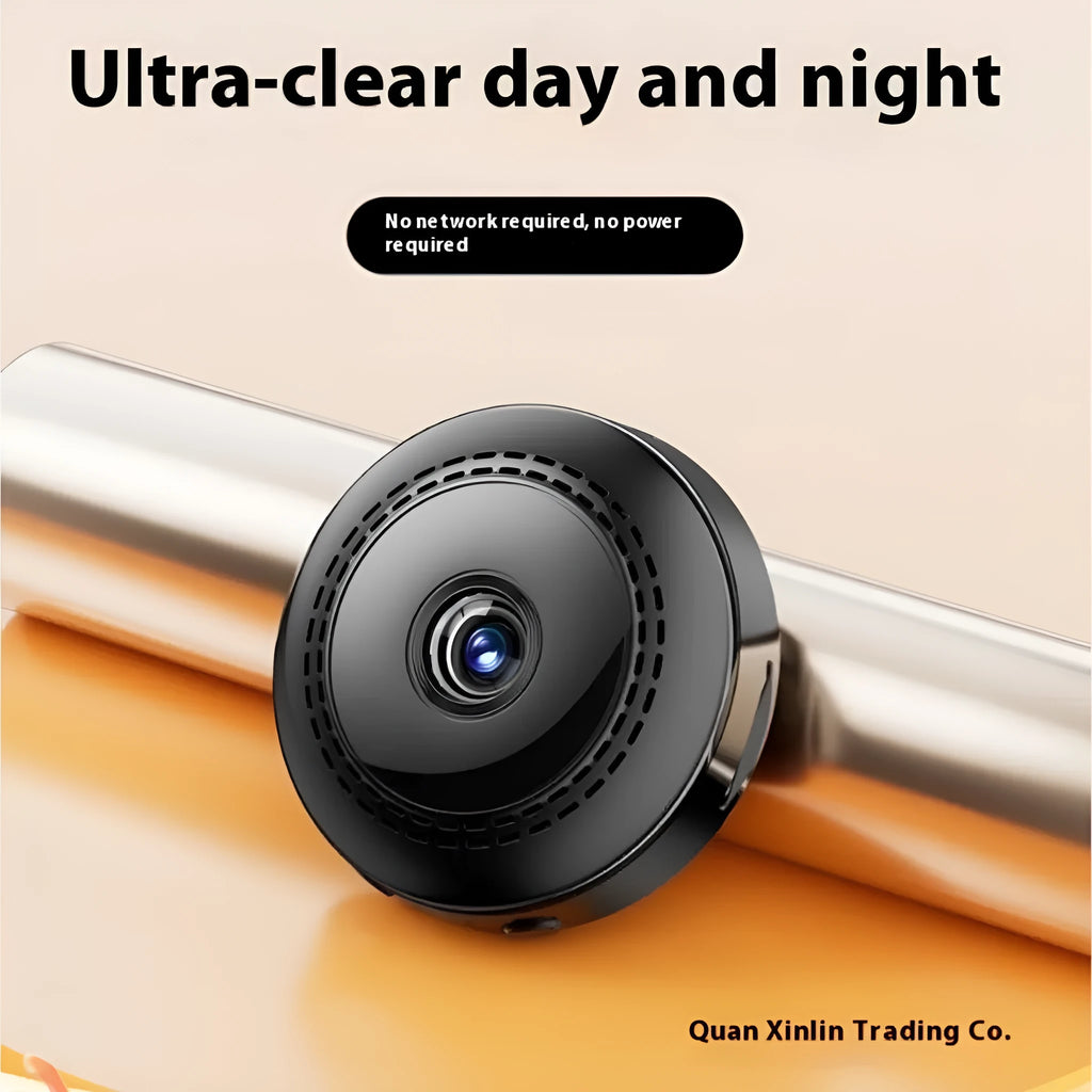 Wireless 360-degree security camera with night vision capability for remote monitoring