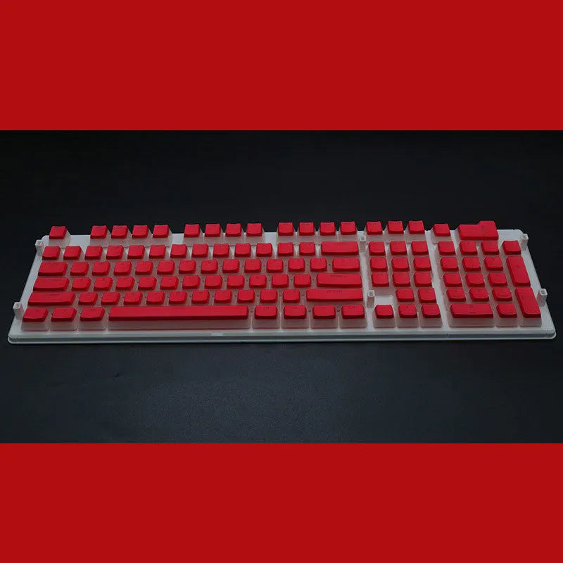 108 key pudding cream translucent mechanical keyboard keycap set in two-colour milk skin design