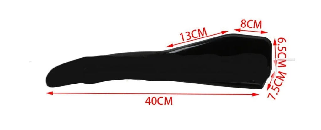 Carbon fibre front and rear vehicle deflectors for General Motors cars with screw fixation