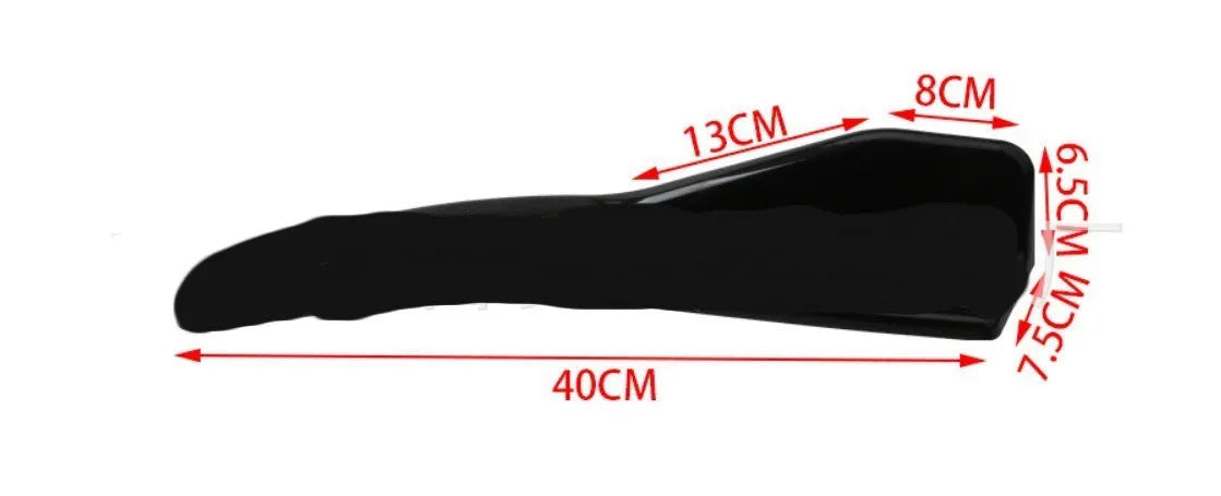 Carbon fibre front and rear vehicle deflectors for General Motors cars with screw fixation