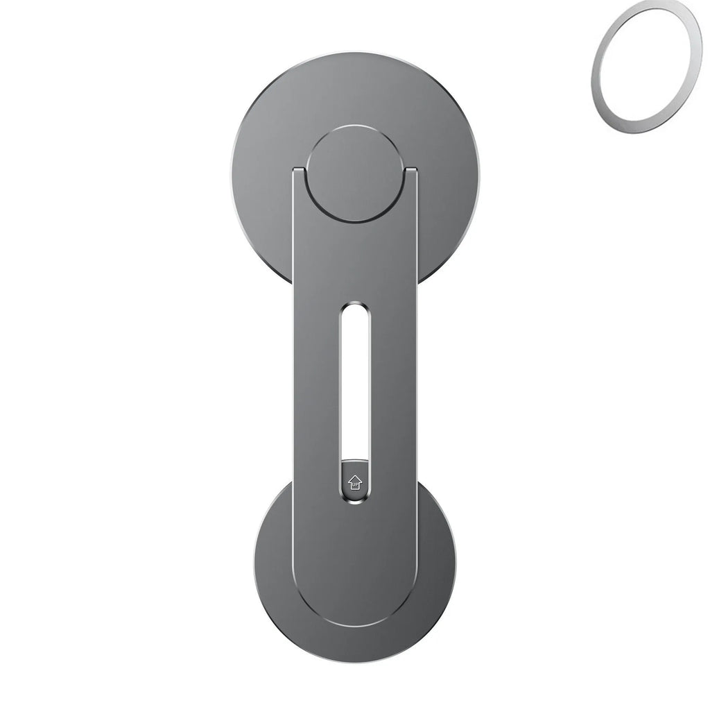 Aluminium magnetic phone holder for Tesla suspension screens with 180-degree flip mechanism