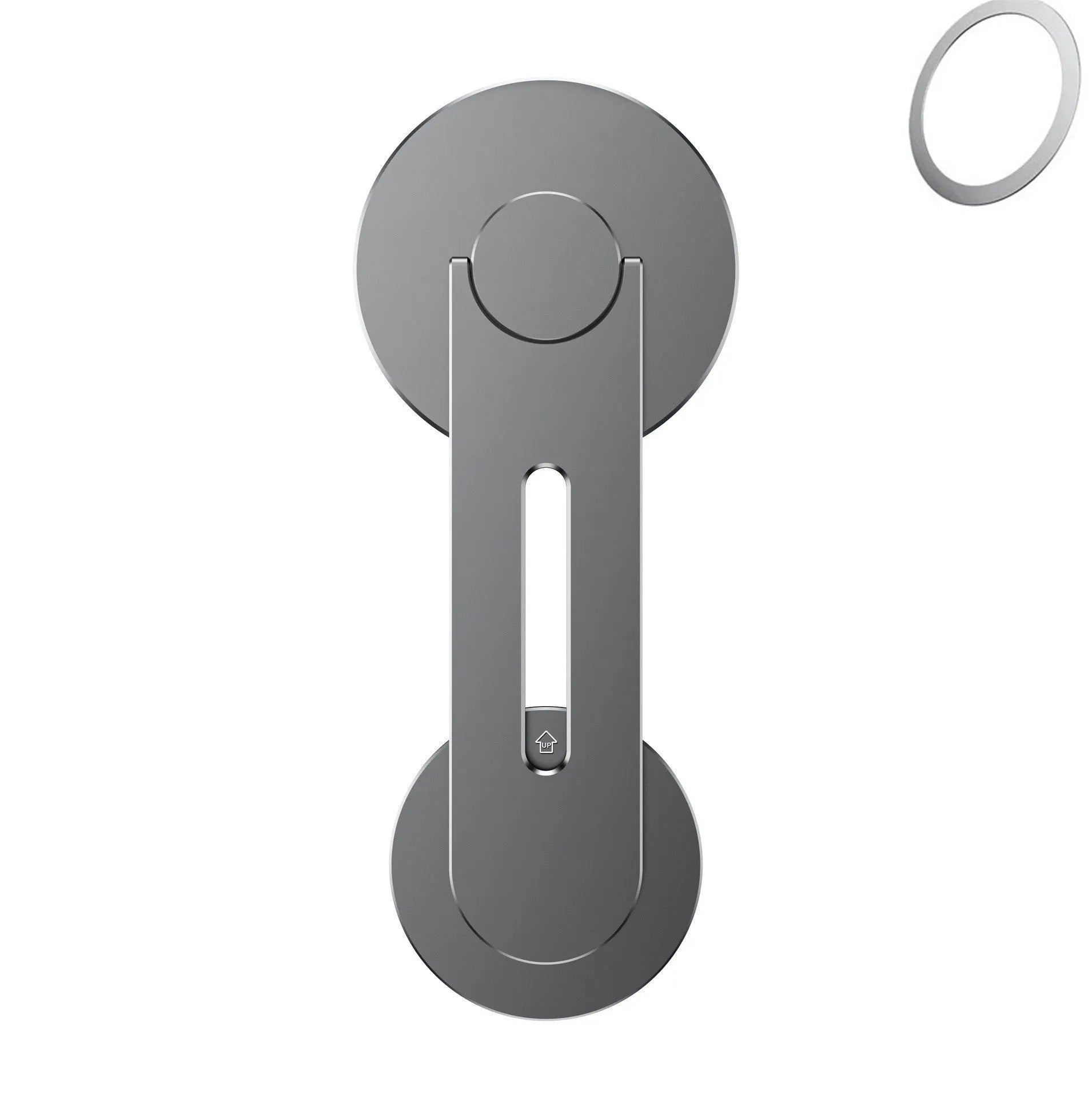 Aluminium magnetic phone holder for Tesla suspension screens with 180-degree flip mechanism