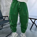 Men's loose fit bamboo fibre cropped sports trousers in Army Green colour.